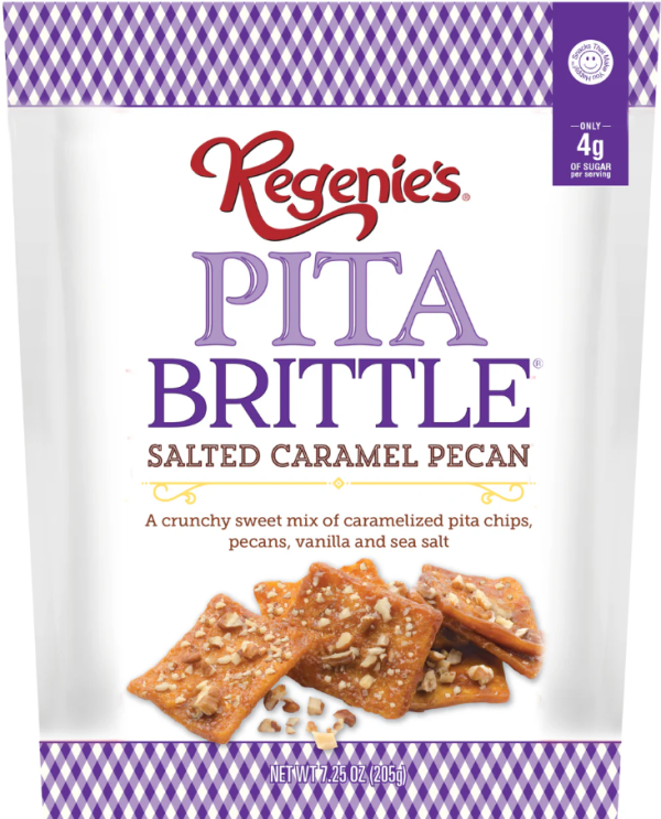 Regenie's Pita Brittle Salted Caramel Pecan 7.25oz 12ct